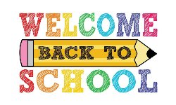 The text \"Welcome Back to School\"